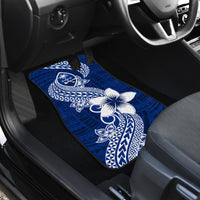 Hafa Adai Guam Car Mats Polynesian Floral Blue Pattern LT01 - Polynesian Pride