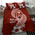 Hafa Adai Guam Bedding Set Polynesian Floral Red Pattern LT01 - Polynesian Pride