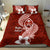 Hafa Adai Guam Bedding Set Polynesian Floral Red Pattern LT01 - Polynesian Pride