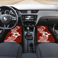Hafa Adai Guam Car Mats Polynesian Floral Red Pattern LT01 - Polynesian Pride
