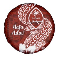 Hafa Adai Guam Spare Tire Cover Polynesian Floral Red Pattern LT01 - Polynesian Pride
