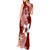 Hafa Adai Guam Tank Maxi Dress Polynesian Floral Red Pattern LT01 - Polynesian Pride