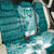 Hafa Adai Guam Back Car Seat Cover Polynesian Floral Teal Pattern LT01