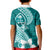 Hafa Adai Guam Kid Polo Shirt Polynesian Floral Teal Pattern LT01 - Polynesian Pride