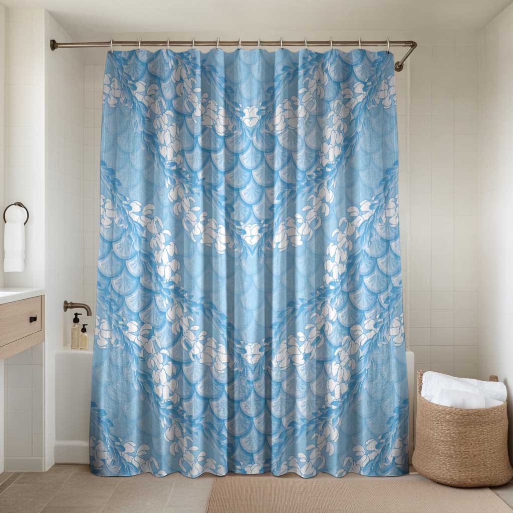 Baby Blue Mermaid Puakenikeni Maile Lei Bathroom Set