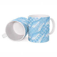 Baby Blue Mermaid Puakenikeni Maile Lei Ceramic Mug