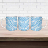 Baby Blue Mermaid Puakenikeni Maile Lei Ceramic Mug