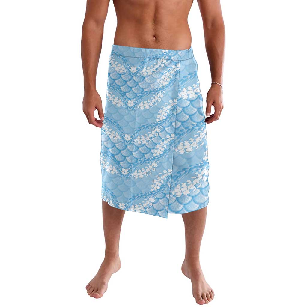 Baby Blue Mermaid Puakenikeni Maile Lei Lavalava