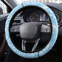 Baby Blue Mermaid Puakenikeni Maile Lei Steering Wheel Cover LT01 - Polynesian Pride