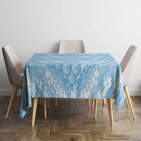 Baby Blue Mermaid Puakenikeni Maile Lei Tablecloth