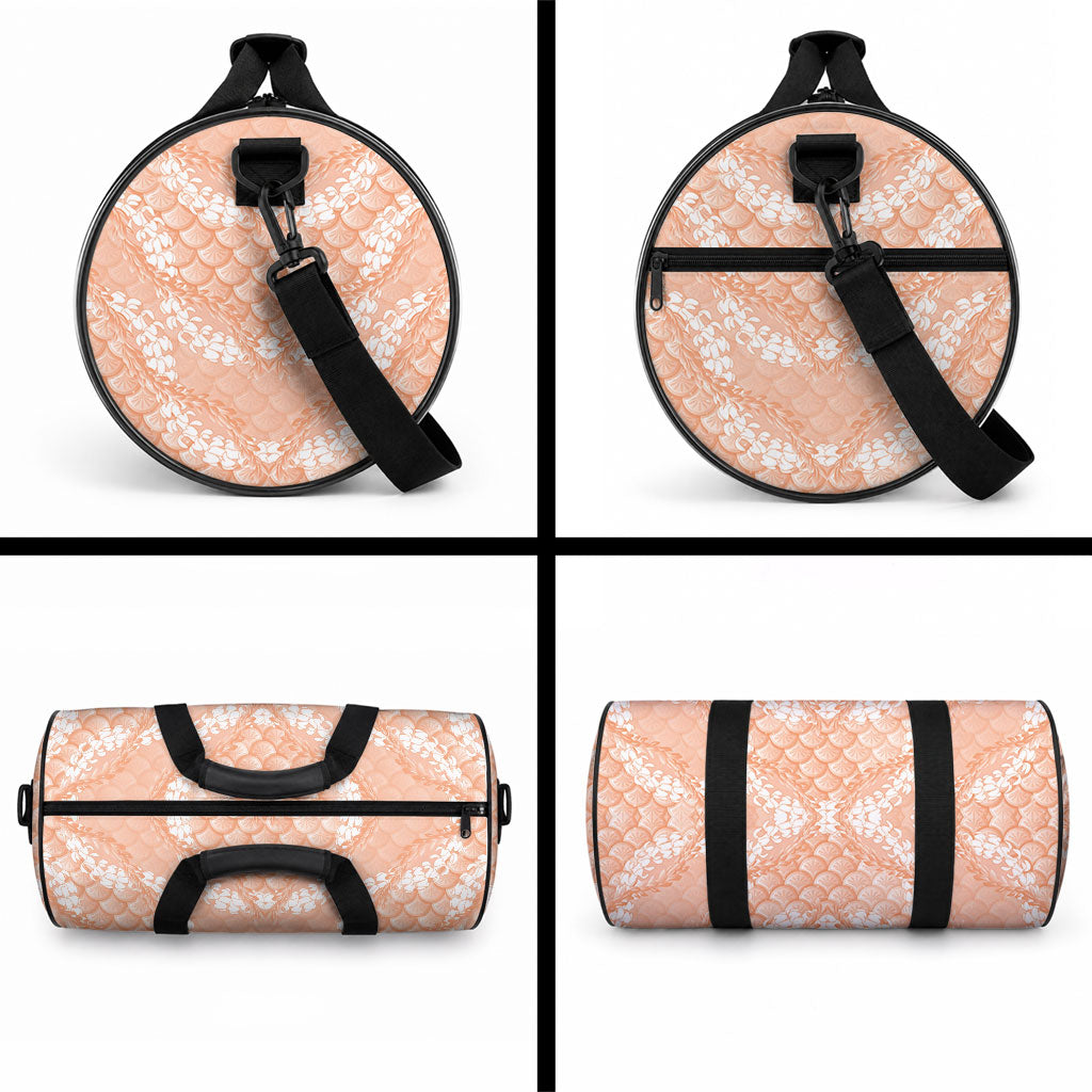 Apricot Mermaid Puakenikeni Maile Lei Duffle Bag LT01 - Polynesian Pride