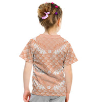 Apricot Mermaid Puakenikeni Maile Lei Kid T Shirt LT01 - Polynesian Pride