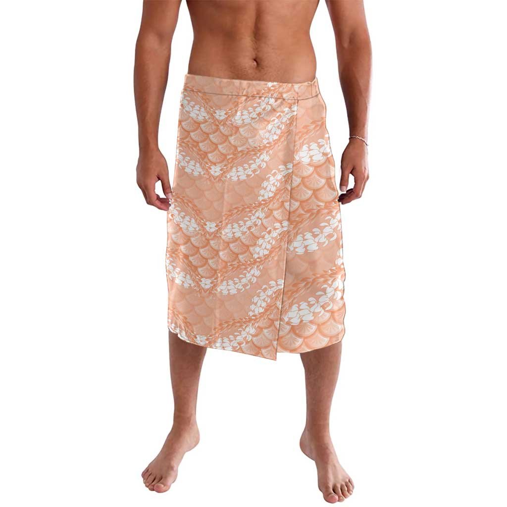 Apricot Mermaid Puakenikeni Maile Lei Lavalava