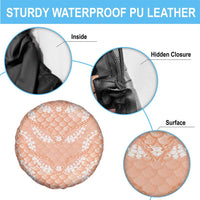Apricot Mermaid Puakenikeni Maile Lei Spare Tire Cover