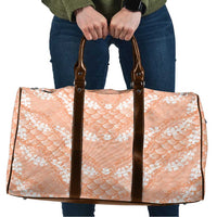 Apricot Mermaid Puakenikeni Maile Lei Travel Bag LT01 Apricot - Polynesian Pride