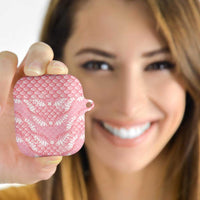 Soft Pink Mermaid Puakenikeni Maile Lei AirPods Case LT01 - Polynesian Pride