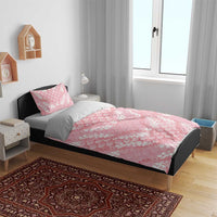 Soft Pink Mermaid Puakenikeni Maile Lei Bedding Set