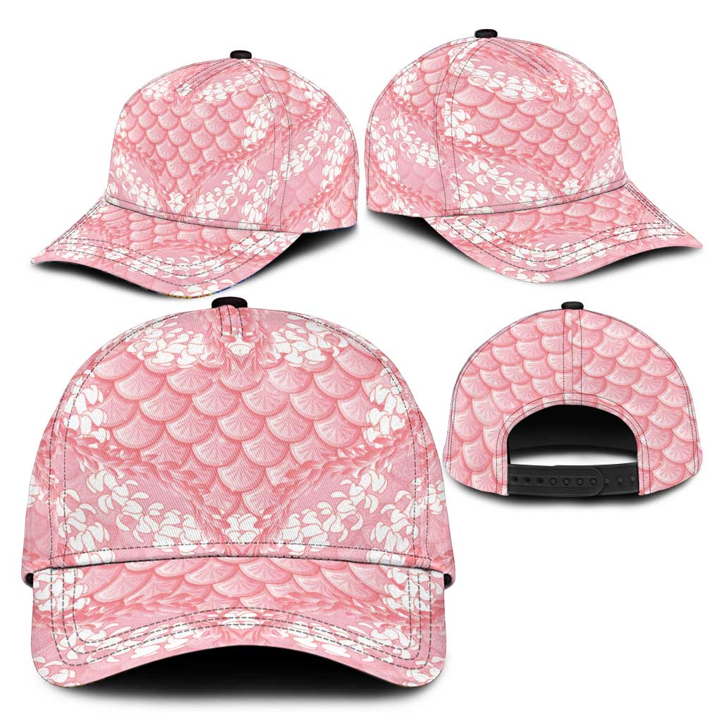 Soft Pink Mermaid Puakenikeni Maile Lei Classic Cap LT01 - Polynesian Pride