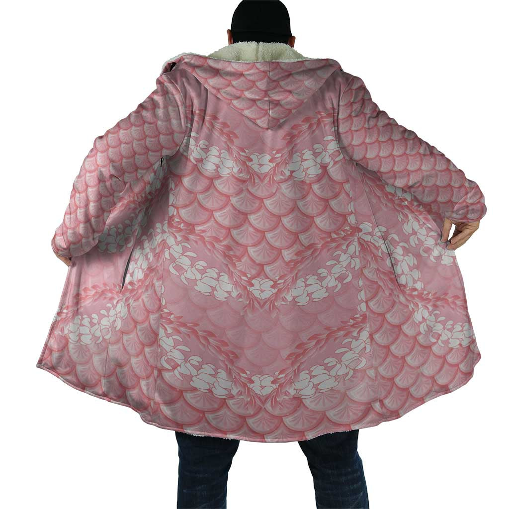 Soft Pink Mermaid Puakenikeni Maile Lei Cloak
