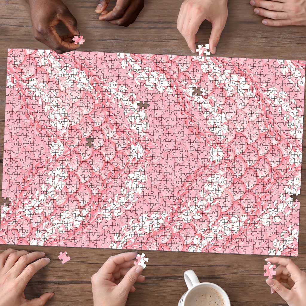 Soft Pink Mermaid Puakenikeni Maile Lei Puzzle LT01 - Polynesian Pride