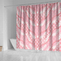 Soft Pink Mermaid Puakenikeni Maile Lei Shower Curtain LT01 - Polynesian Pride