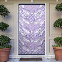 Lilac Mermaid Puakenikeni Maile Lei Door Cover LT01 Purple - Polynesian Pride