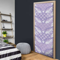 Lilac Mermaid Puakenikeni Maile Lei Door Cover LT01 - Polynesian Pride