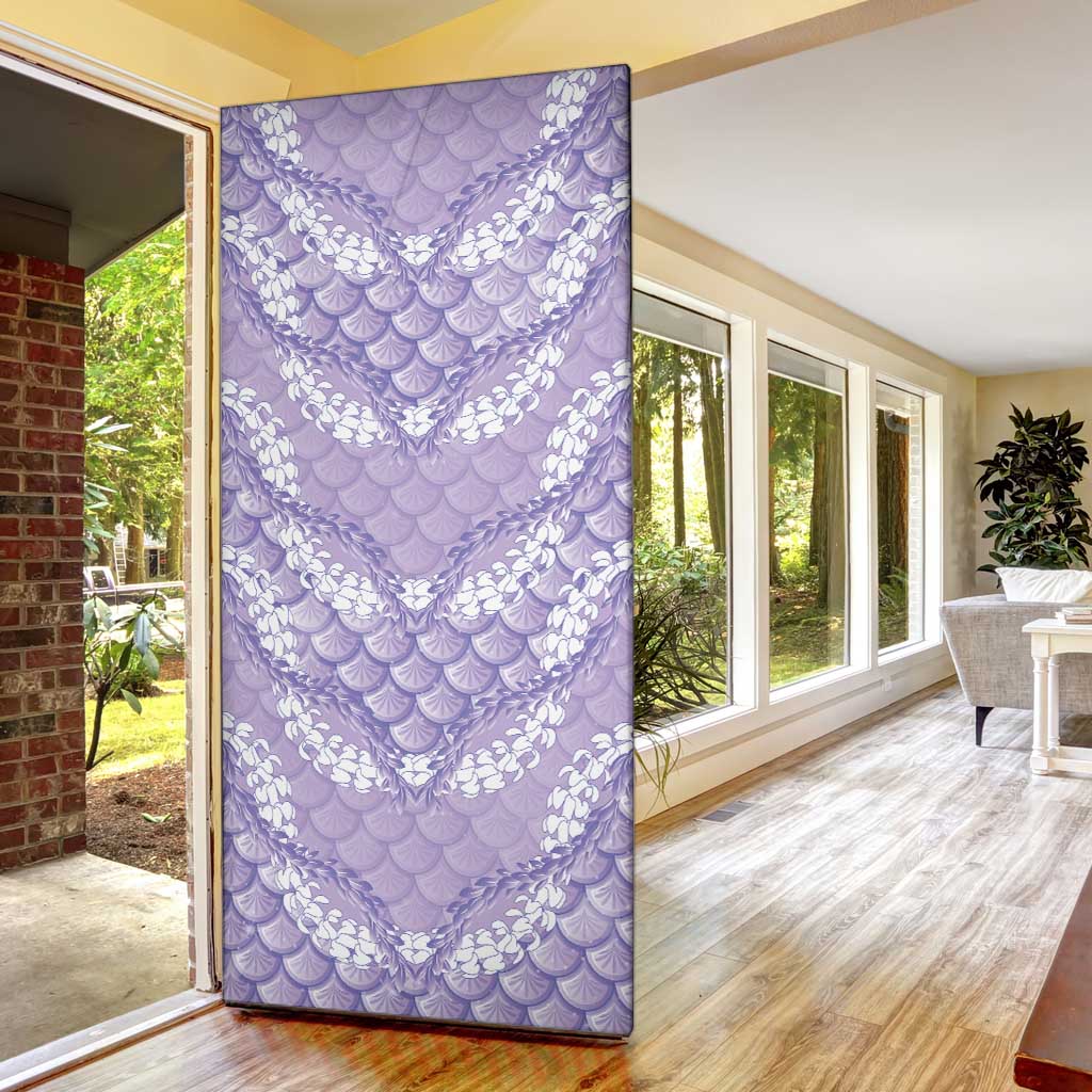 Lilac Mermaid Puakenikeni Maile Lei Door Cover LT01 - Polynesian Pride