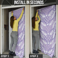 Lilac Mermaid Puakenikeni Maile Lei Door Cover LT01 - Polynesian Pride