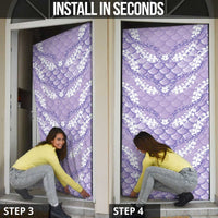 Lilac Mermaid Puakenikeni Maile Lei Door Cover LT01 - Polynesian Pride