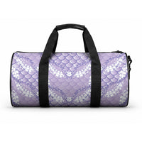 Lilac Mermaid Puakenikeni Maile Lei Duffle Bag