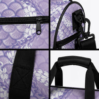 Lilac Mermaid Puakenikeni Maile Lei Duffle Bag