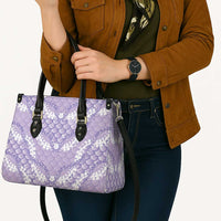 Lilac Mermaid Puakenikeni Maile Lei Leather Bag