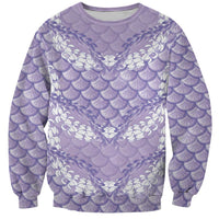 Lilac Mermaid Puakenikeni Maile Lei Sweatshirt