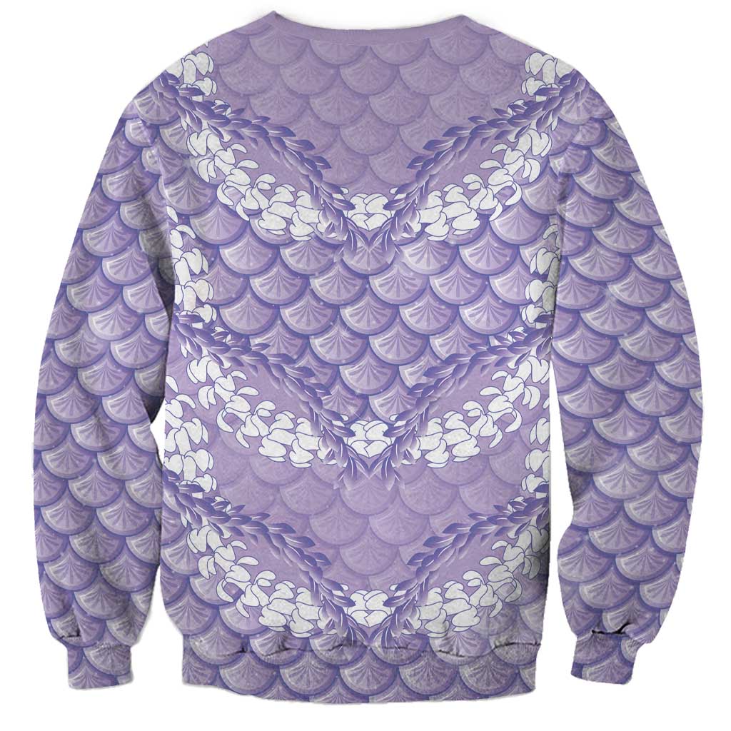Lilac Mermaid Puakenikeni Maile Lei Sweatshirt