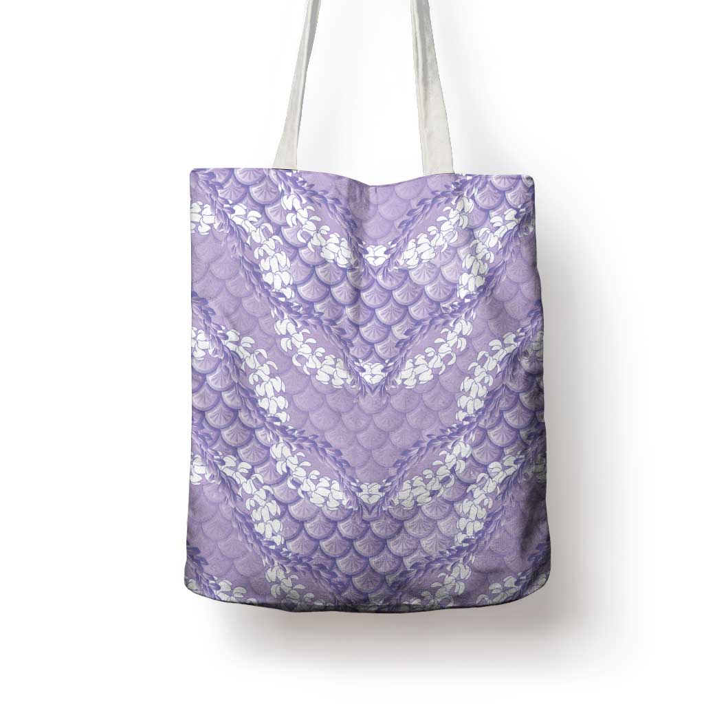 Lilac Mermaid Puakenikeni Maile Lei Tote Bag LT01 - Polynesian Pride