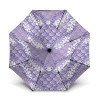 Lilac Mermaid Puakenikeni Maile Lei Umbrella LT01 One Size Folded 11.42 inch Opened Diameter 37.4 inch Purple - Polynesian Pride