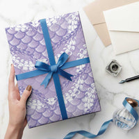 Lilac Mermaid Puakenikeni Maile Lei Wrapping Paper