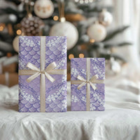 Lilac Mermaid Puakenikeni Maile Lei Wrapping Paper