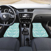 Light Turquoise Mermaid Puakenikeni Maile Lei Car Mats