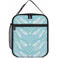 Light Turquoise Mermaid Puakenikeni Maile Lei Lunch Bag