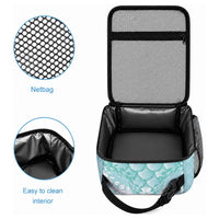 Light Turquoise Mermaid Puakenikeni Maile Lei Lunch Bag