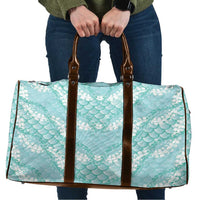 Light Turquoise Mermaid Puakenikeni Maile Lei Travel Bag LT01 Turquoise - Polynesian Pride