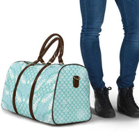Light Turquoise Mermaid Puakenikeni Maile Lei Travel Bag LT01 - Polynesian Pride