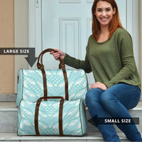 Light Turquoise Mermaid Puakenikeni Maile Lei Travel Bag LT01 - Polynesian Pride
