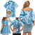 Personalised Fiji Day Family Matching Off Shoulder Short Dress and Hawaiian Shirt Fijian Map Hibiscus Tapa Pattern LT01