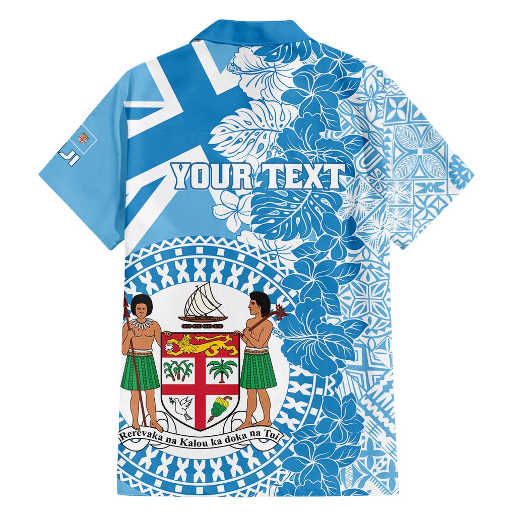 Personalised Fiji Day Hawaiian Shirt Fijian Map Hibiscus Tapa Pattern LT01