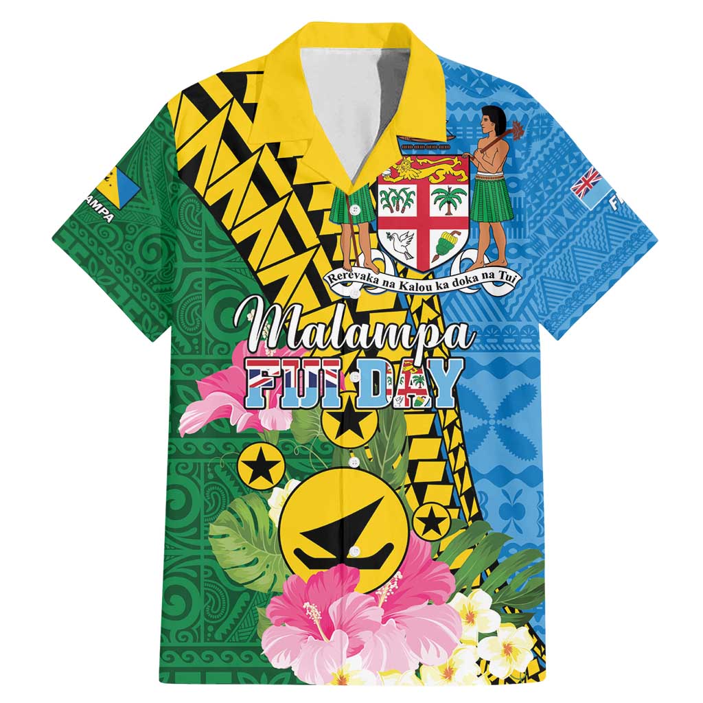 Personalised Malampa Fiji Day Family Matching Mermaid Dress and Hawaiian Shirt Tropical Tapa Pattern
