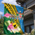 Malampa Fiji Day Garden Flag Tropical Tapa Pattern