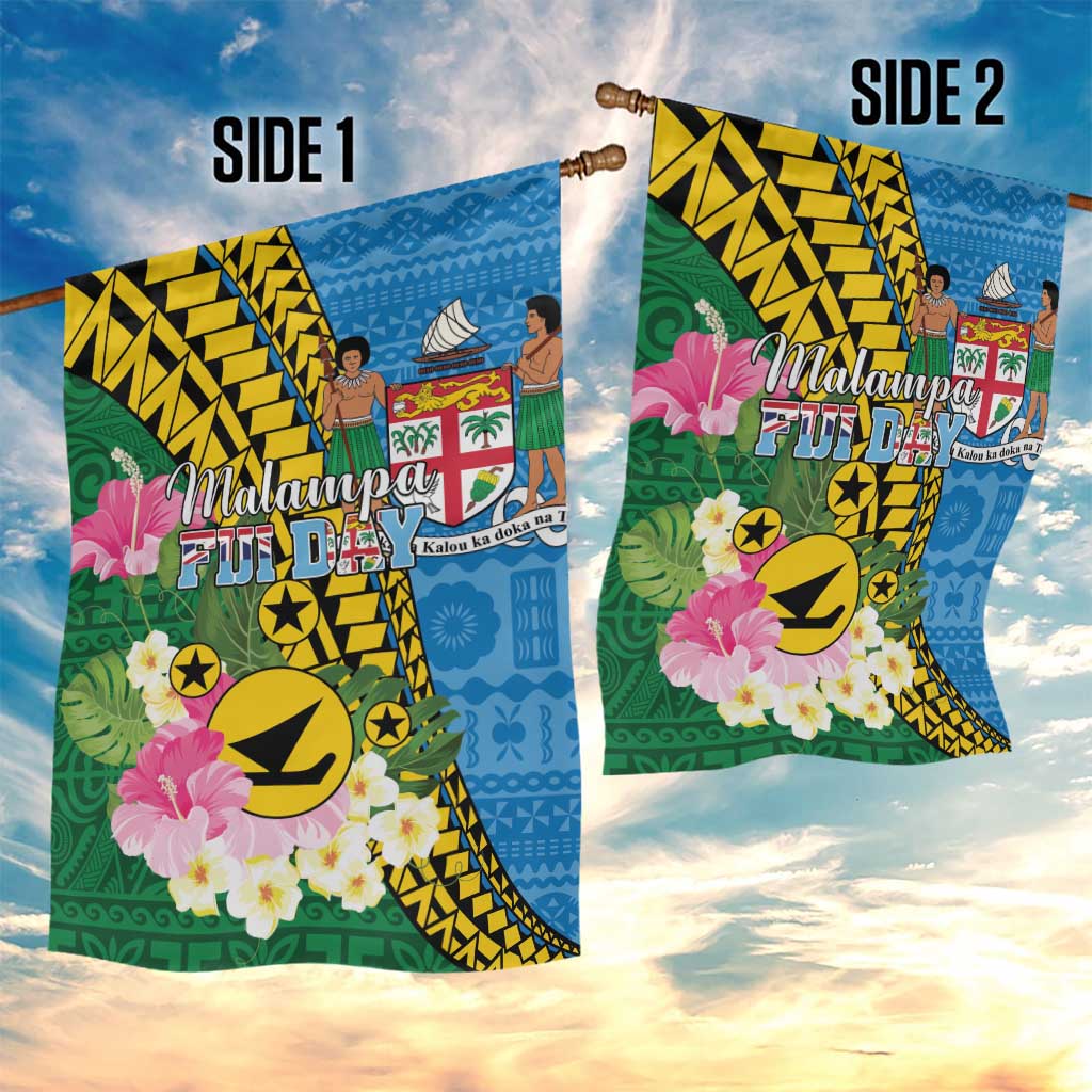 Malampa Fiji Day Garden Flag Tropical Tapa Pattern LT01 - Polynesian Pride